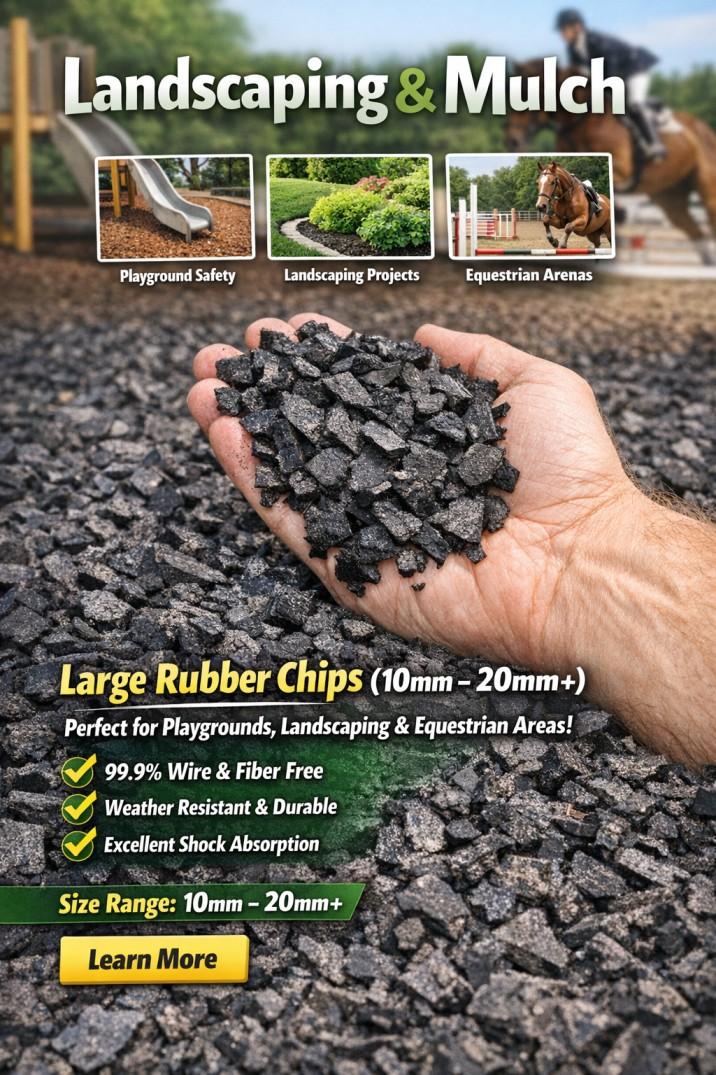 Landscaping & Mulch - Crumb Rubber Granules